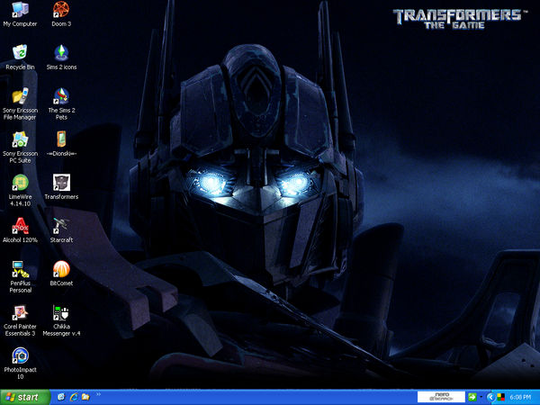 Desktop: Optimus Prime