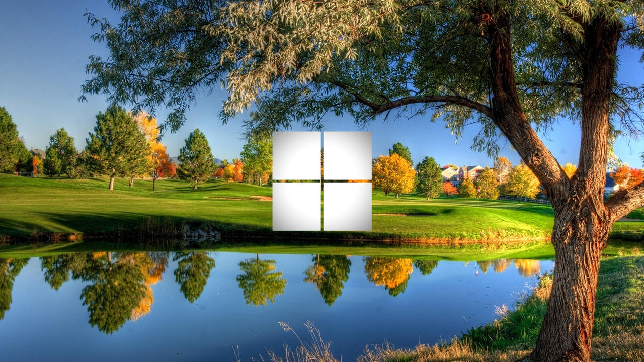 Windows 11 logo with nature wallpaper by chaneric on DeviantArt