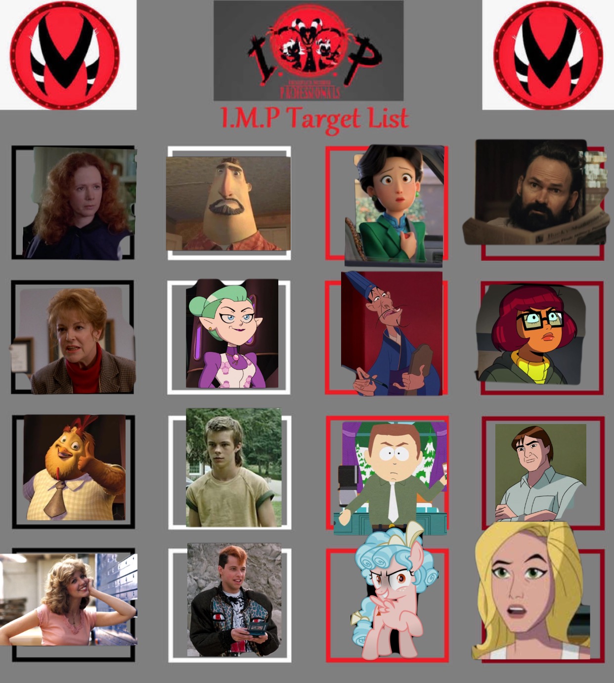 My imp target list by gemlover10000backup on DeviantArt