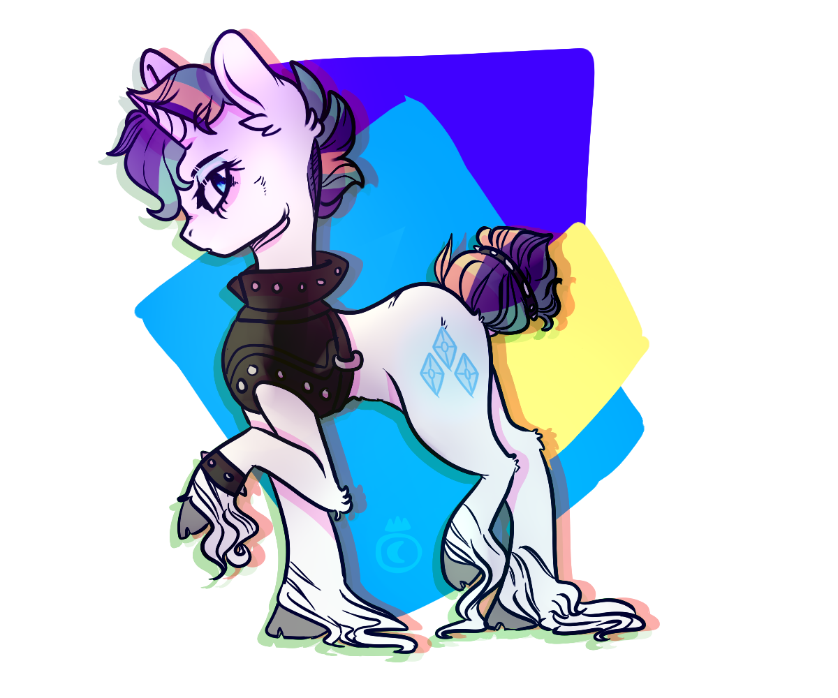 Punk Rarity Screencap Punk Rarity || MLP FANART by MokkiCoffee on DeviantArt