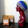 Rainbow Hat With Silver Brim 5