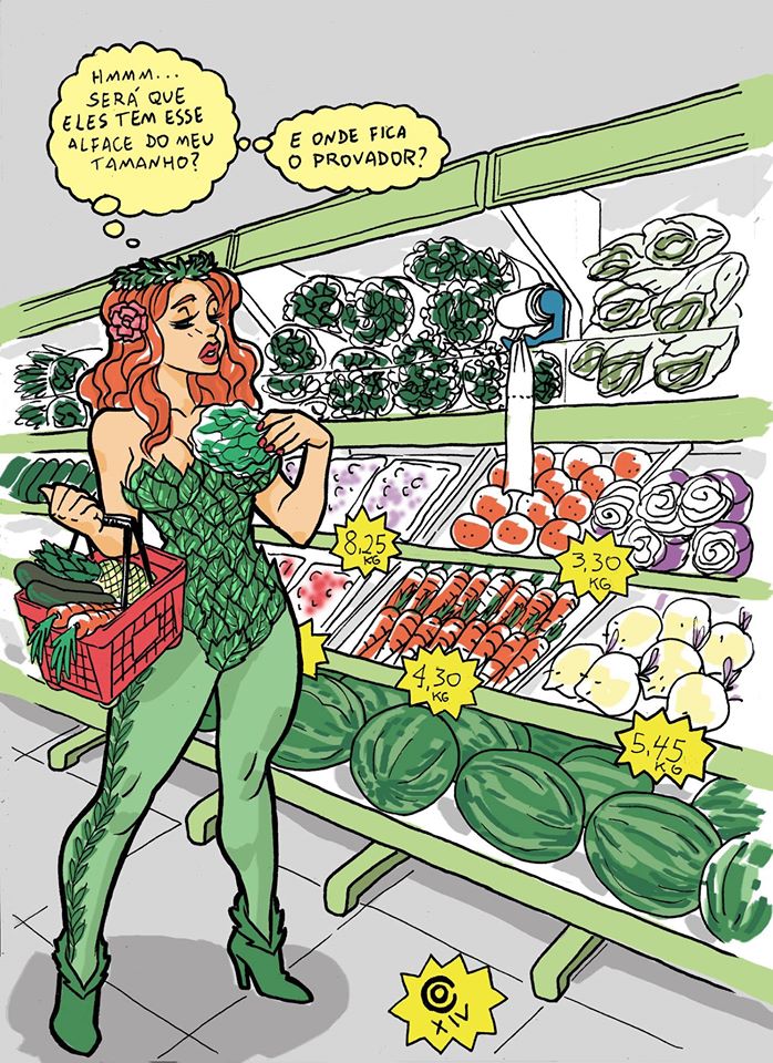 poison Ivy buying new clothes