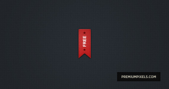 Pretty Red Ribbon - Free PSD