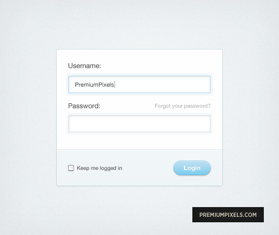 Login Form Design - Free PSD