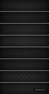 8 Dark Metal Grid Patterns