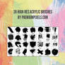 28 High-Res Acrylic Brushes