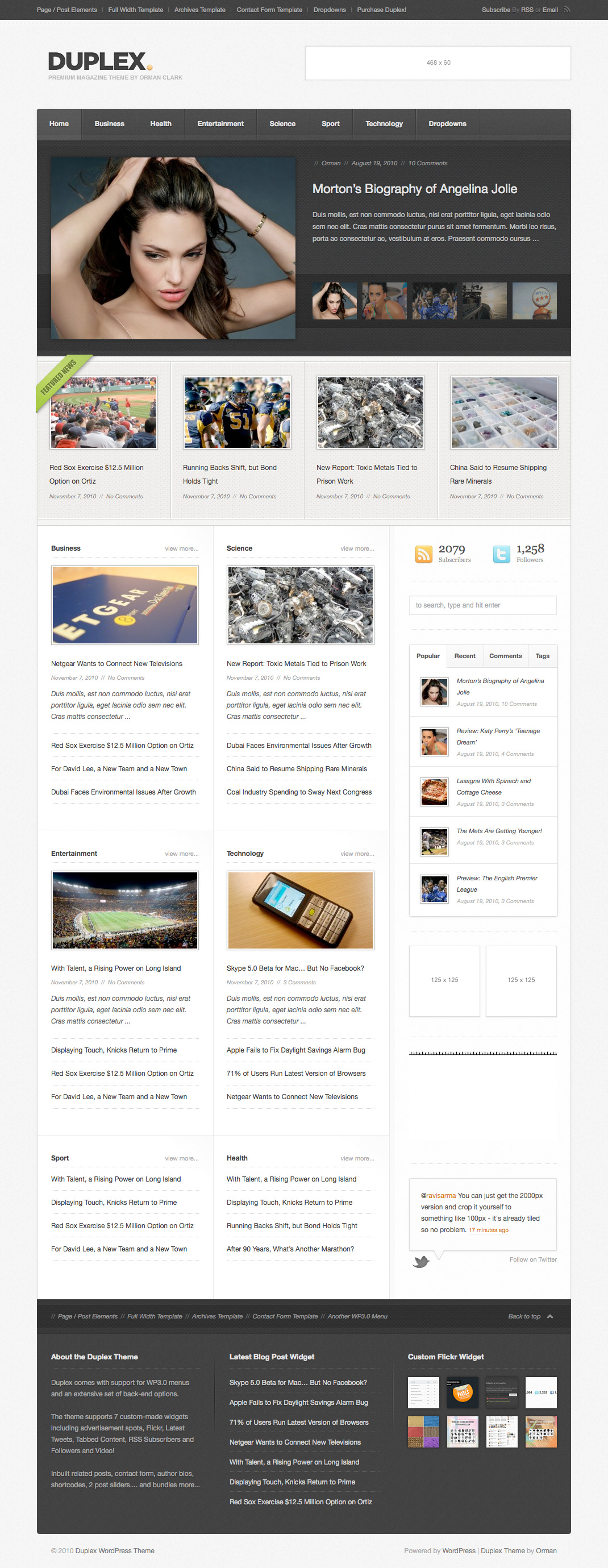 Duplex WordPress Theme