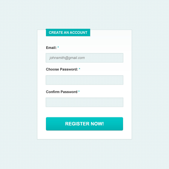 Clean and Simple Signup Form