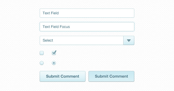 Form Element Styling - PSD