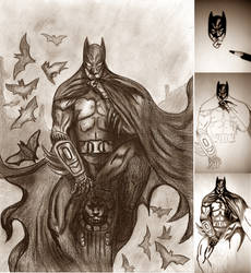Batman: Arte a mano alzada - By JhOtAm
