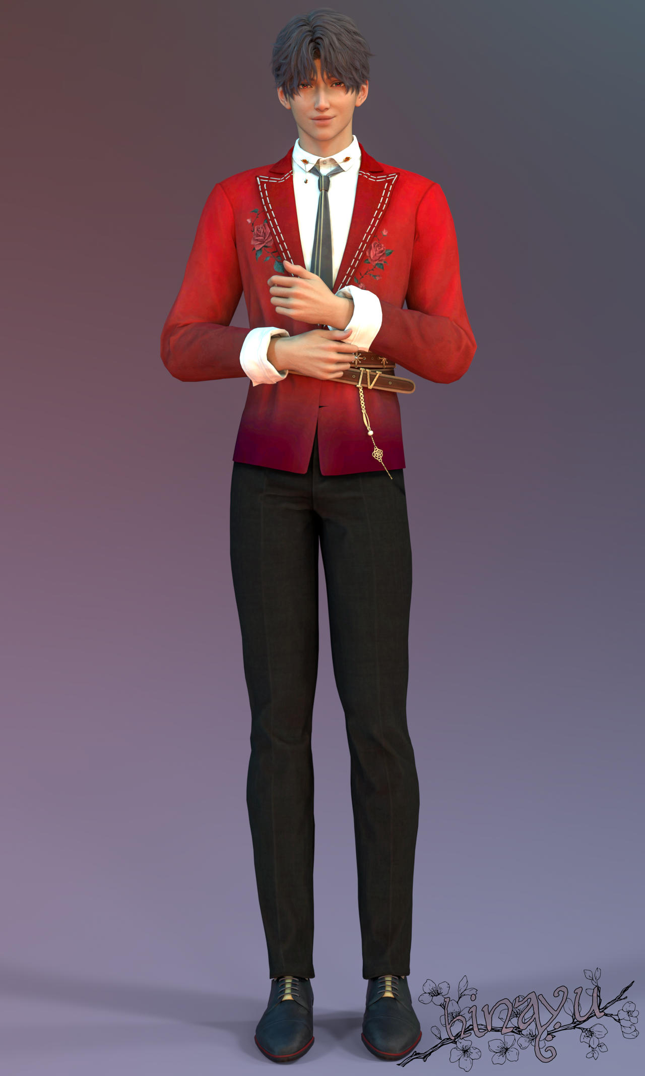 Rafayel Roses Firey Kiss Outfit for Daz3D G9 by HinayuBlossoms on ...