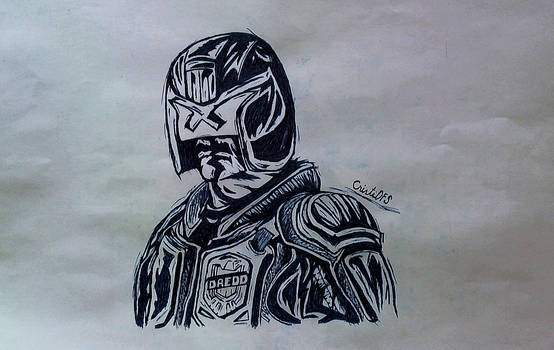 - Ink Art - Judge Dredd -