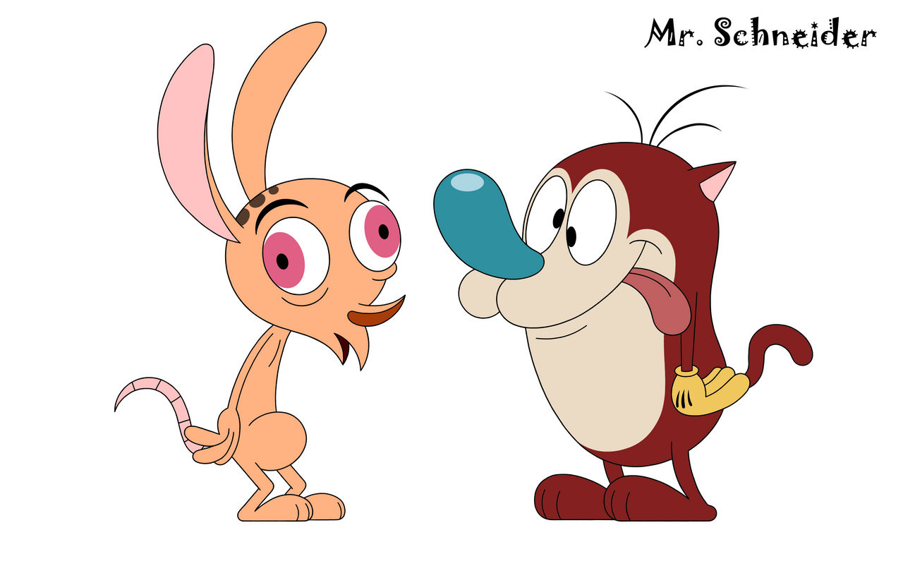 Stimpy Smells Ren and Stimpy by MrChrisSchneider on DeviantArt