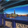 The Shard Through Tower Bridge.