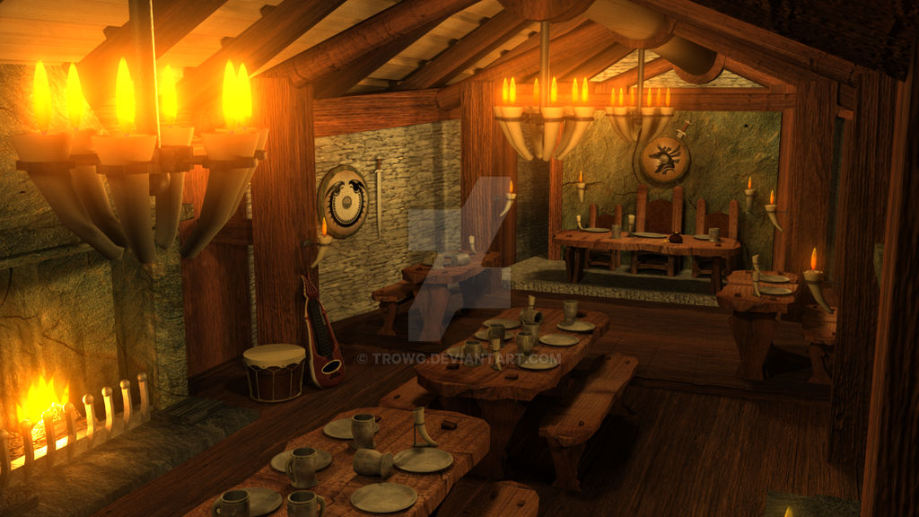 Viking hall by trowg on DeviantArt