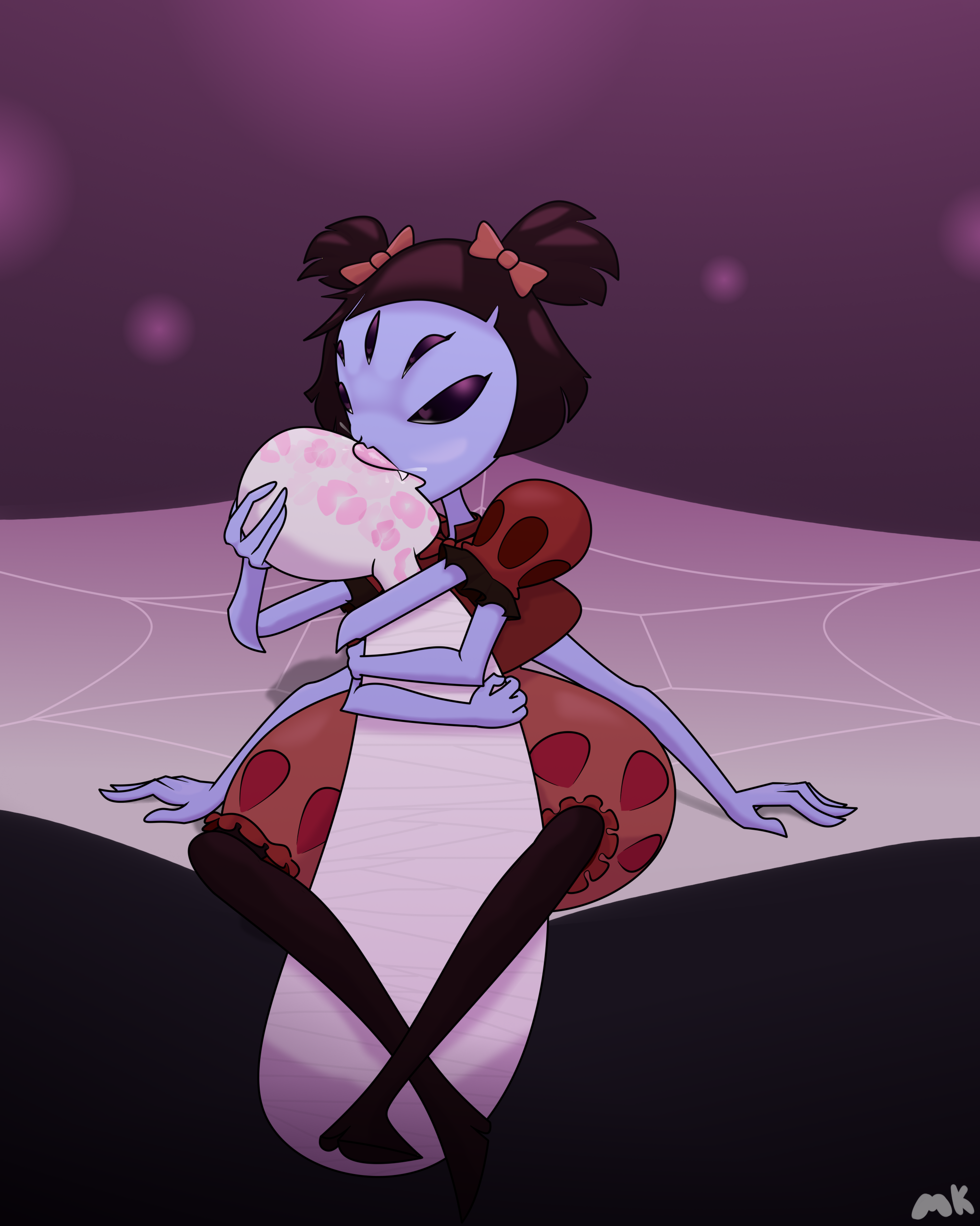Muffet Raffle Muffet's new love by MK210 on DeviantArt