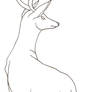 Deer Lineart