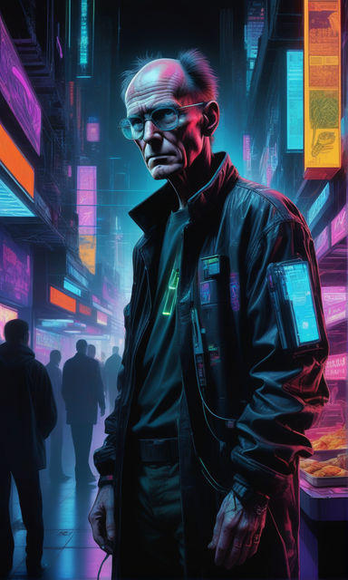 Cyberpunk writer by d15221 on DeviantArt