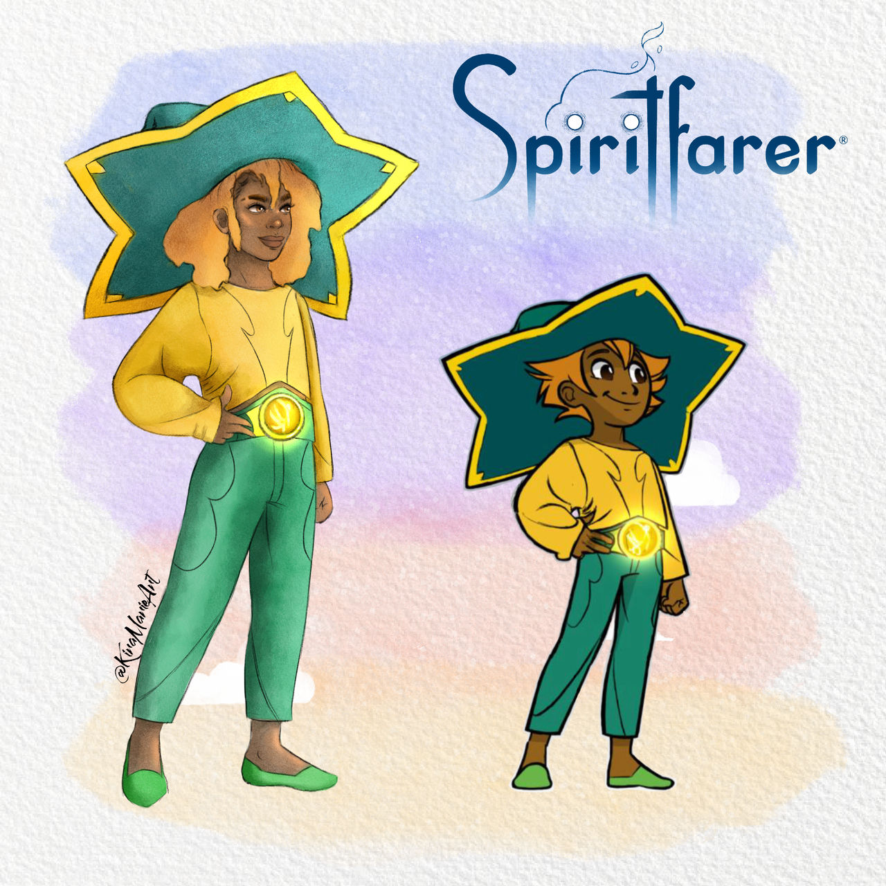 Spiritfarer Stella Side By Side Kira Marie Art By KiraMarieArt On spiritfarer-stella-side-by-side-kira-marie-art-by-kiramarieart-on