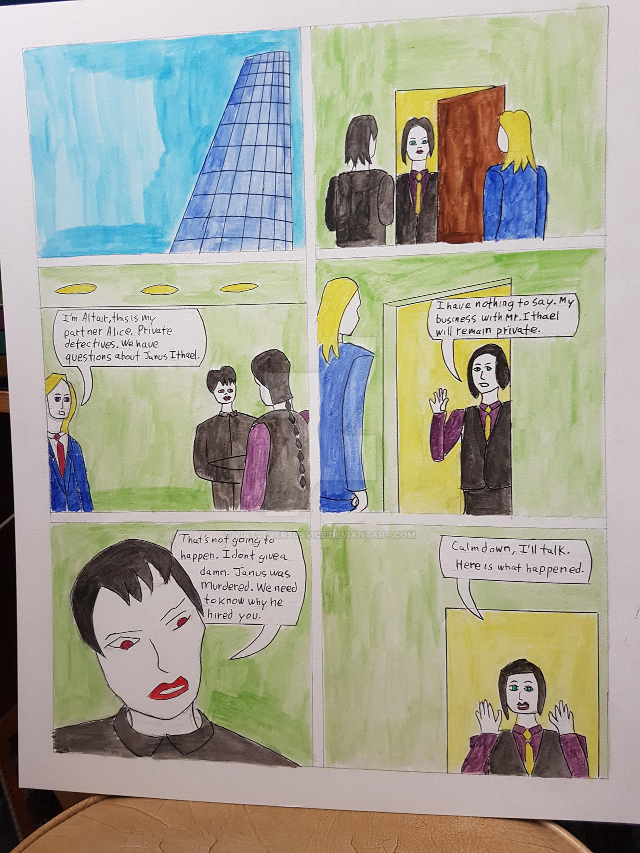 Archie Bennet page one by virtueversusvice on DeviantArt