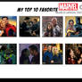 My 10 favorite Marvel couples