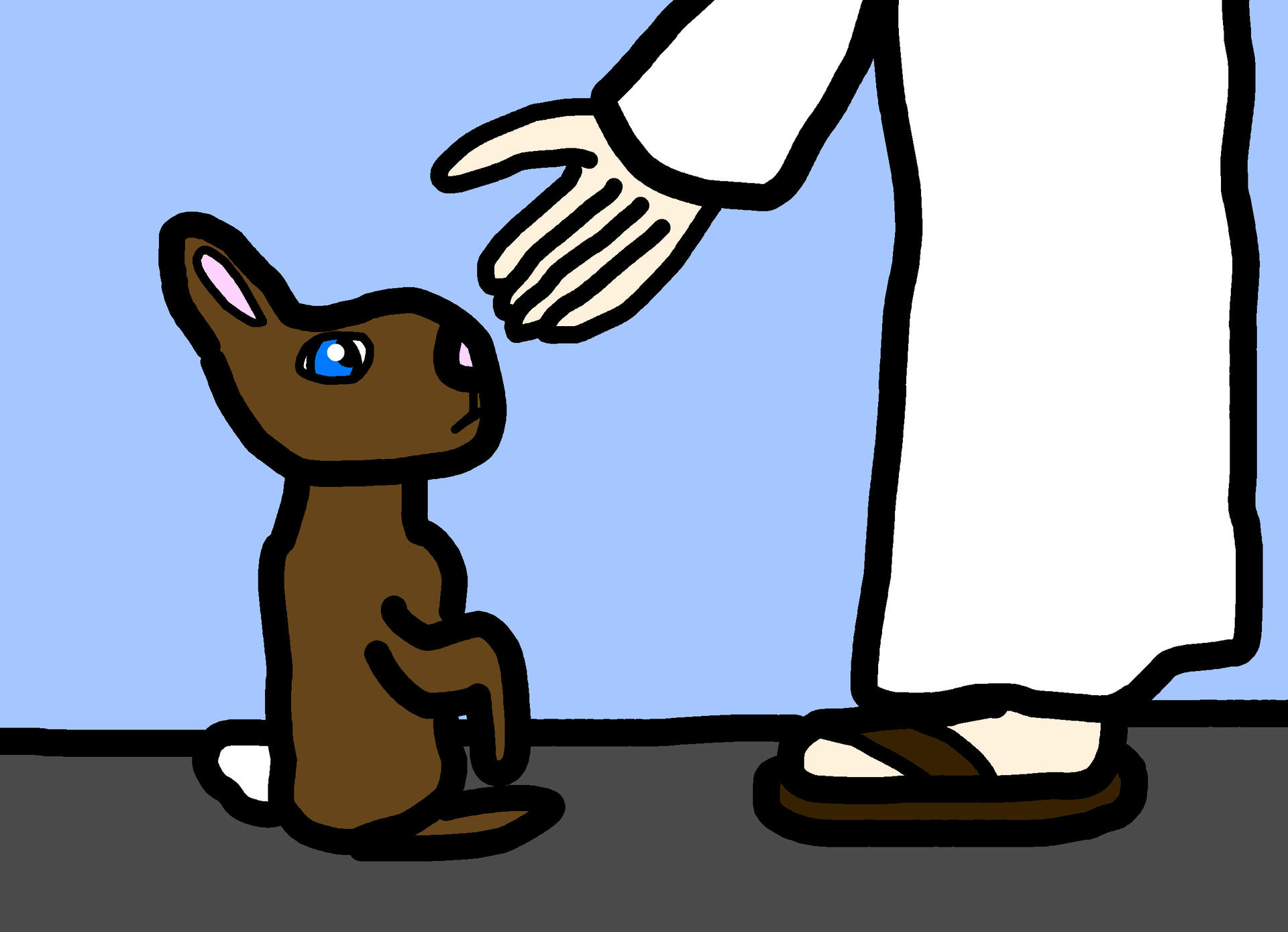 A rabbit and Jesus by dmonahan9 on DeviantArt