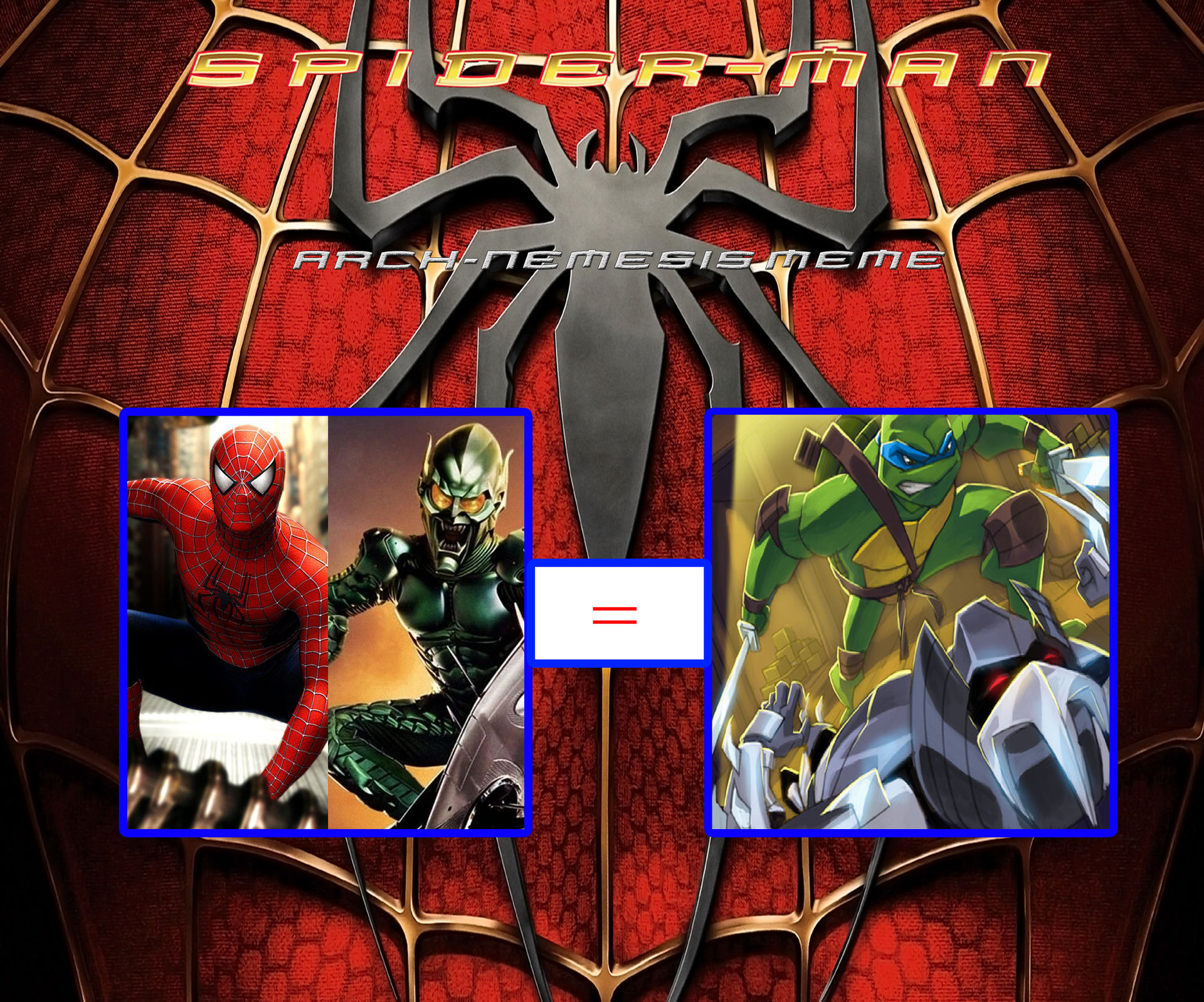 Leo vs Shredder as Spider-Man vs Green Goblin by dmonahan9 on DeviantArt