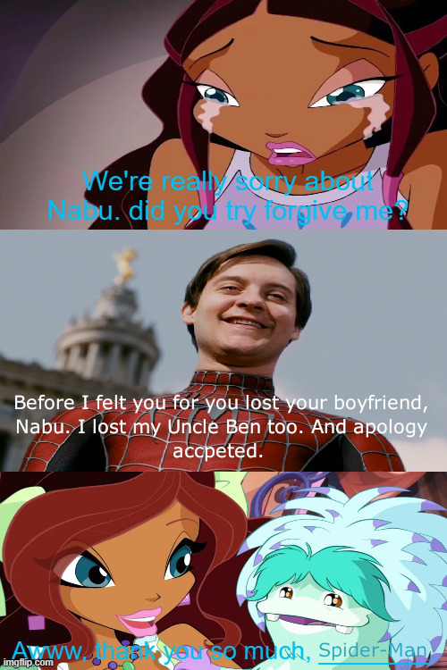 Spider Note Sorry Spider-Man accepts Aisha's Apology by dmonahan9 on DeviantArt