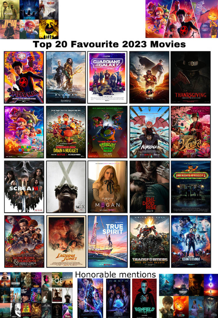 My Top 20 Favourtie 2023 Movies by dmonahan9 on DeviantArt