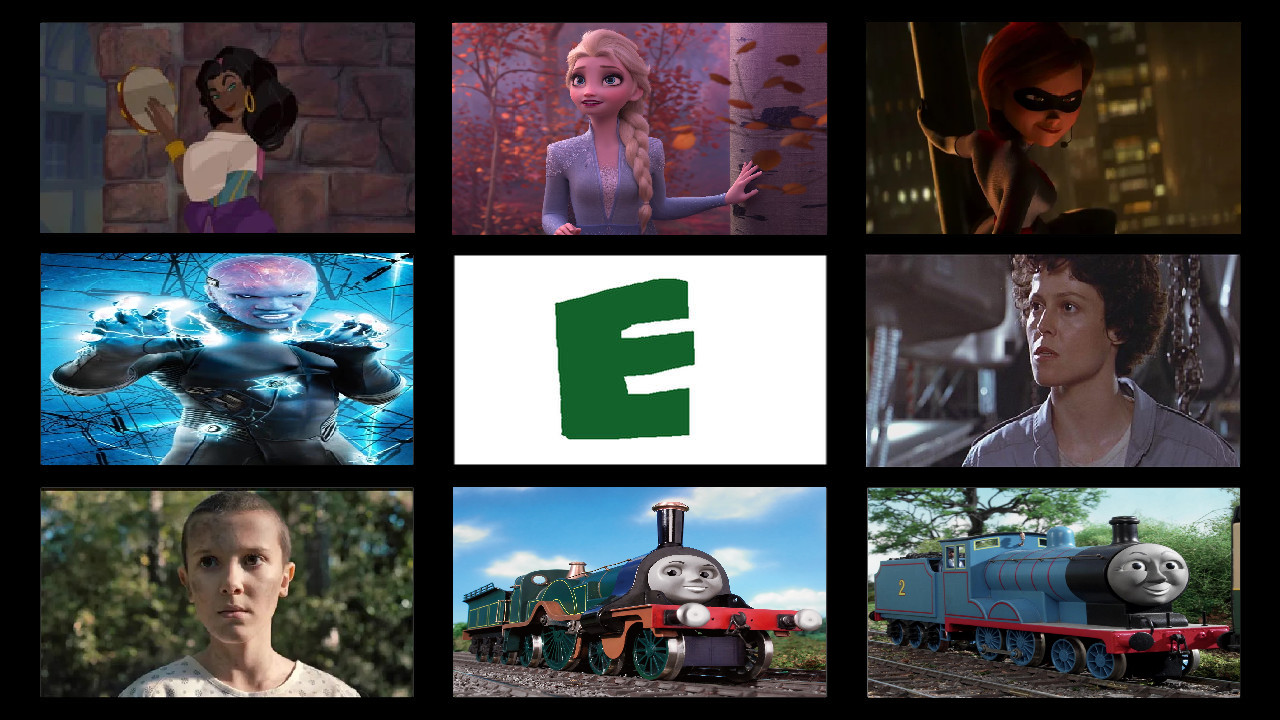 My favorite letter e characters by dmonahan9 on DeviantArt