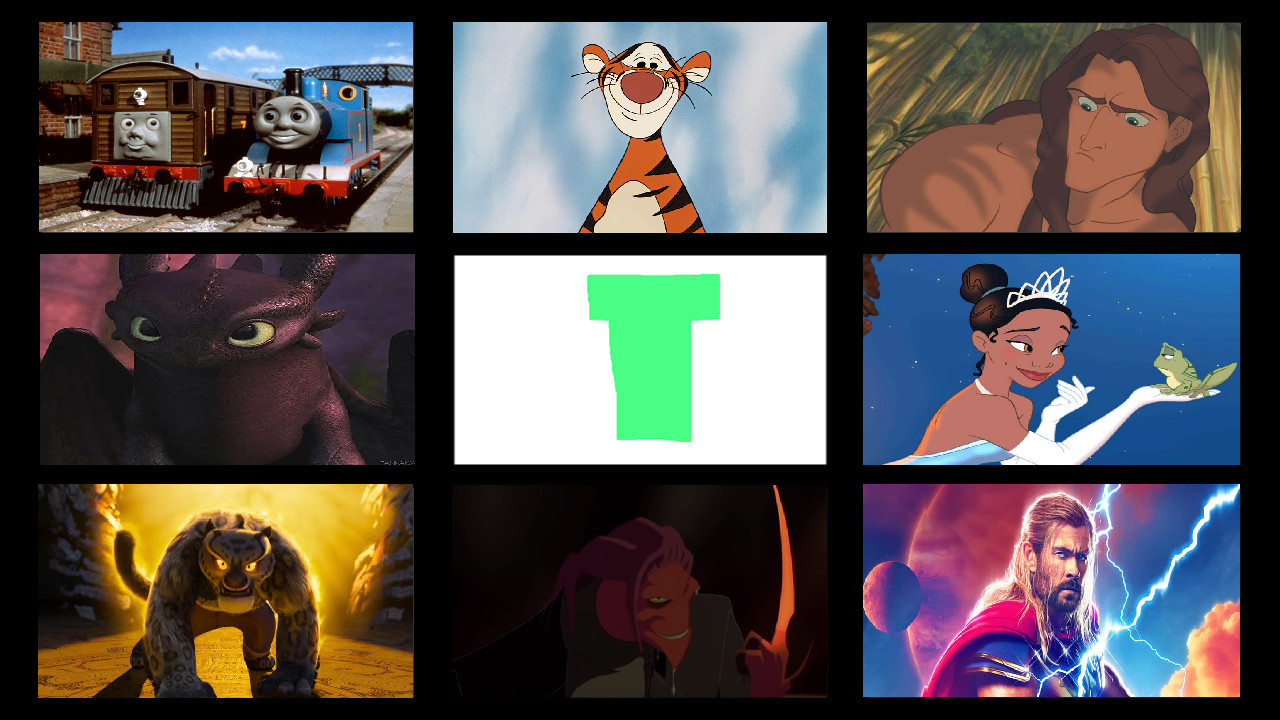 My favorite letter T characters by dmonahan9 on DeviantArt