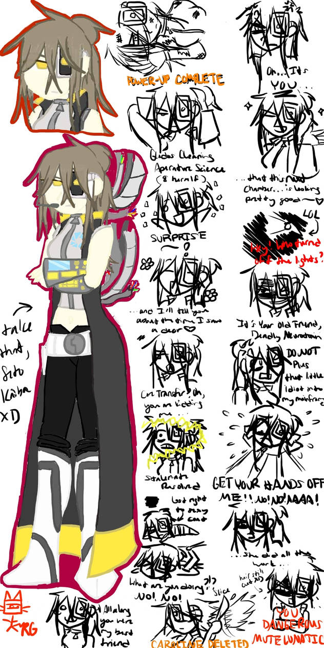 Portal 2: GLaDOS Human by Super-SpazCat on DeviantArt