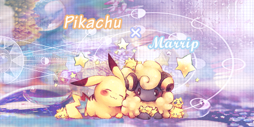 Pikachu x Marrip (*mareep)