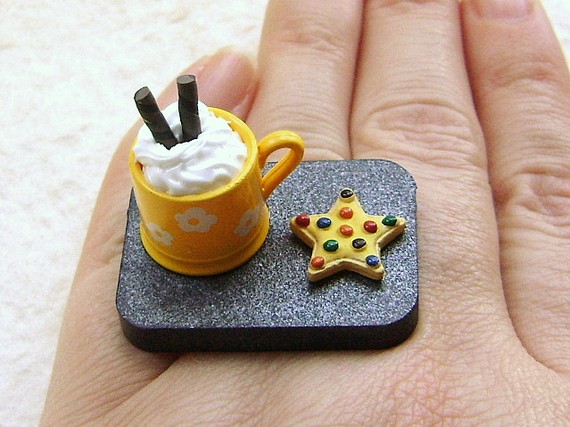 Star Cookie And Hot Chocolate