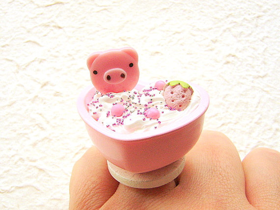 Pig in Ice Cream Bath