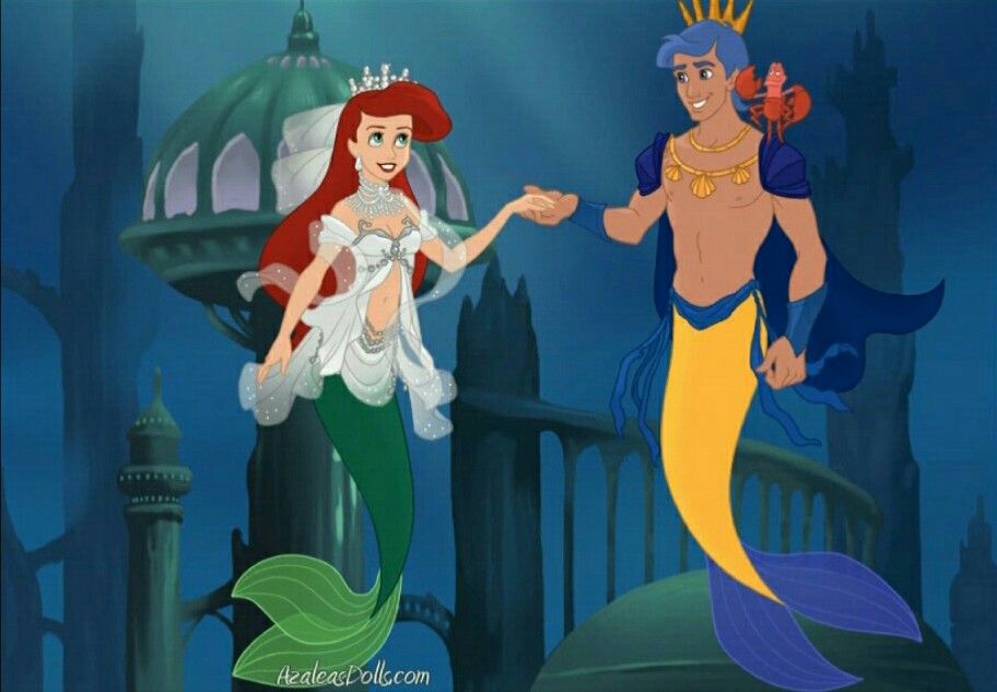 Mermaid Creator: Flounder and Ariel Wedding by charmedp on DeviantArt