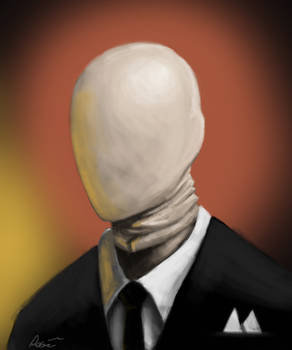 Slender Man Portrait: Masked