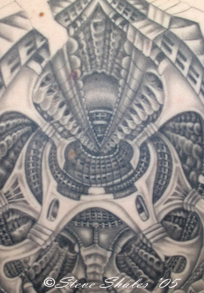 Biomechanical Tattoo_Backpiece