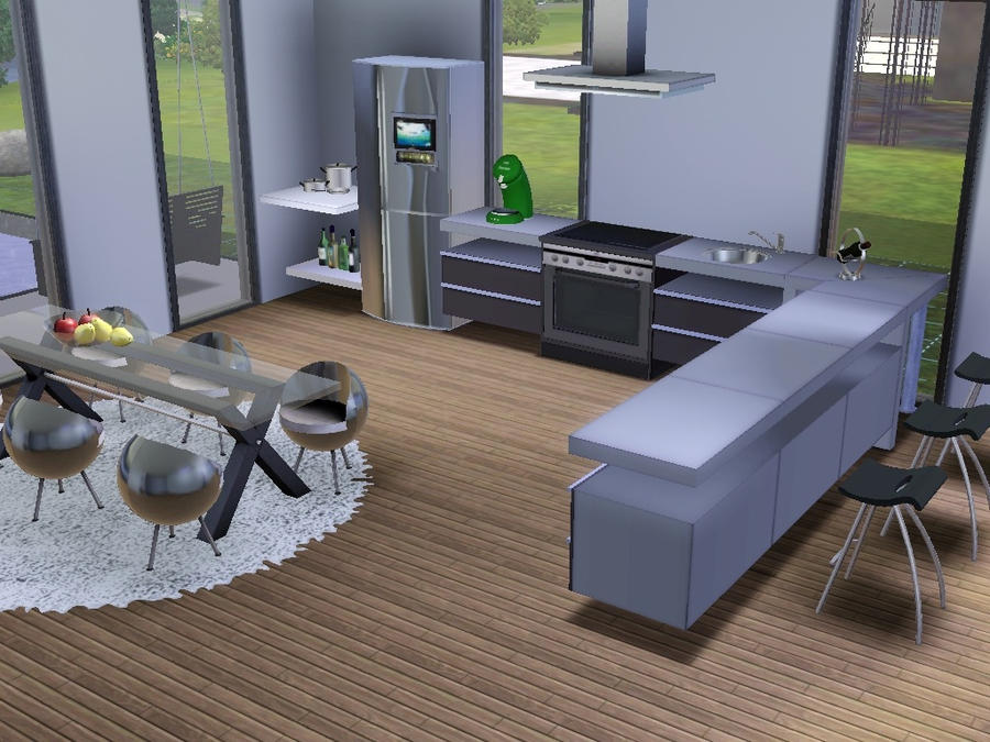 Sims 3 Kitchen by Echo-cha on DeviantArt