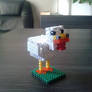 Chicken Minecraft Perler Bead