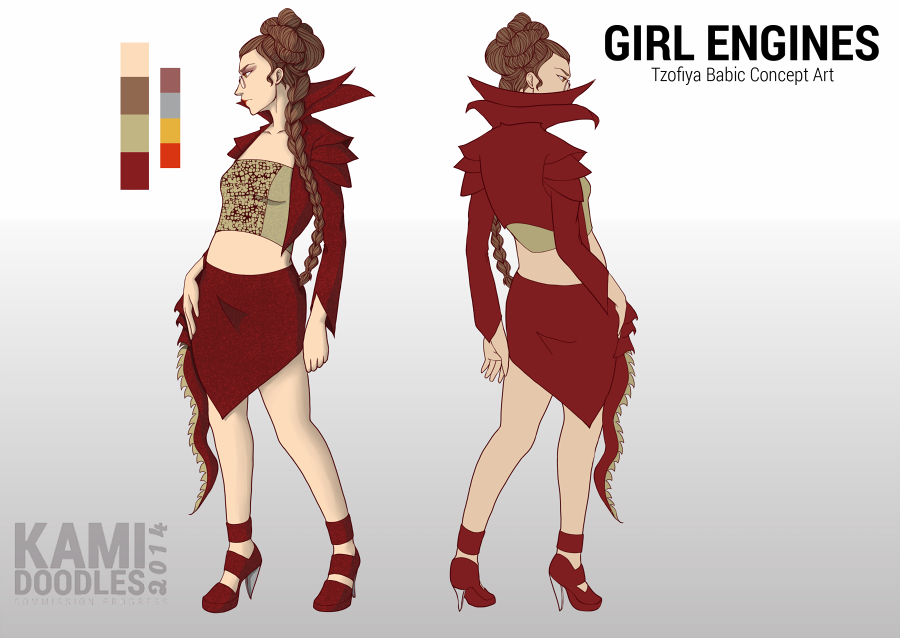 Commish - Tzofiya Babic Turnaround (Girl Engines)