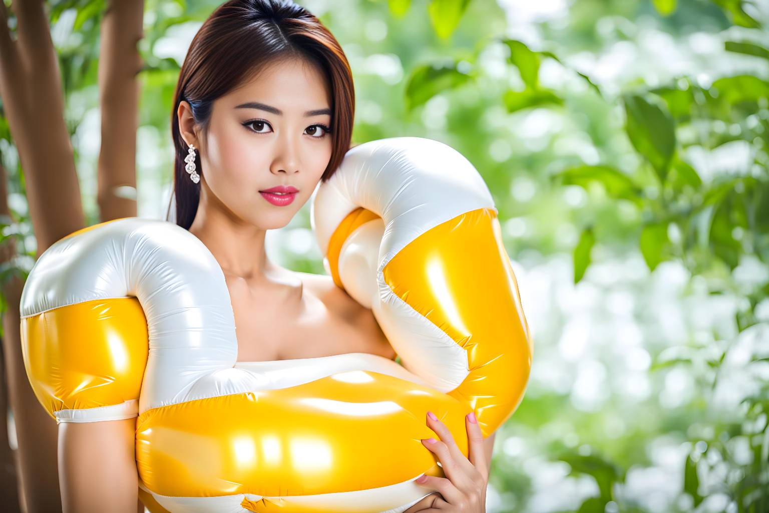 Pop Inflatable Bra Inflatable flotation bra by whitebladeENG on DeviantArt