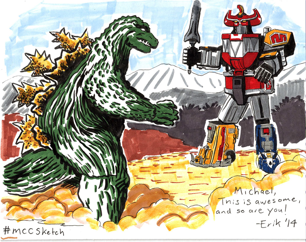 Godzilla Vs. The Megazord by Erik Johnson