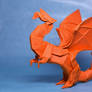 Origami birthday dragon