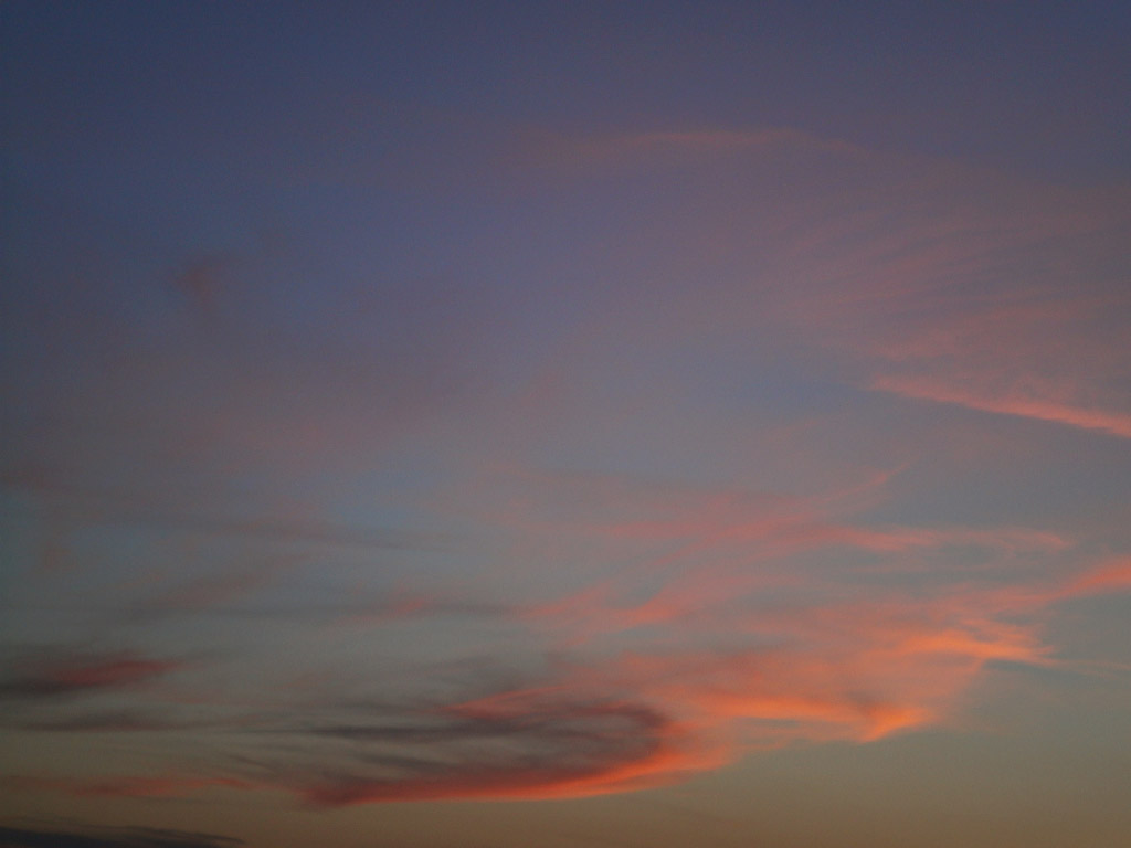 pink clouds