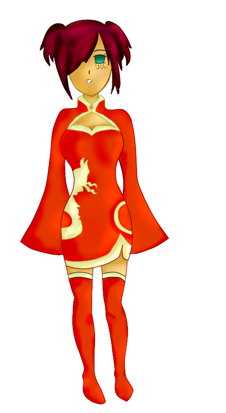 Chica Anime, Kimono Naranja by RainbowInShadow on DeviantArt Chica Anime, Kimono Naranja by RainbowInShadow on DeviantArt