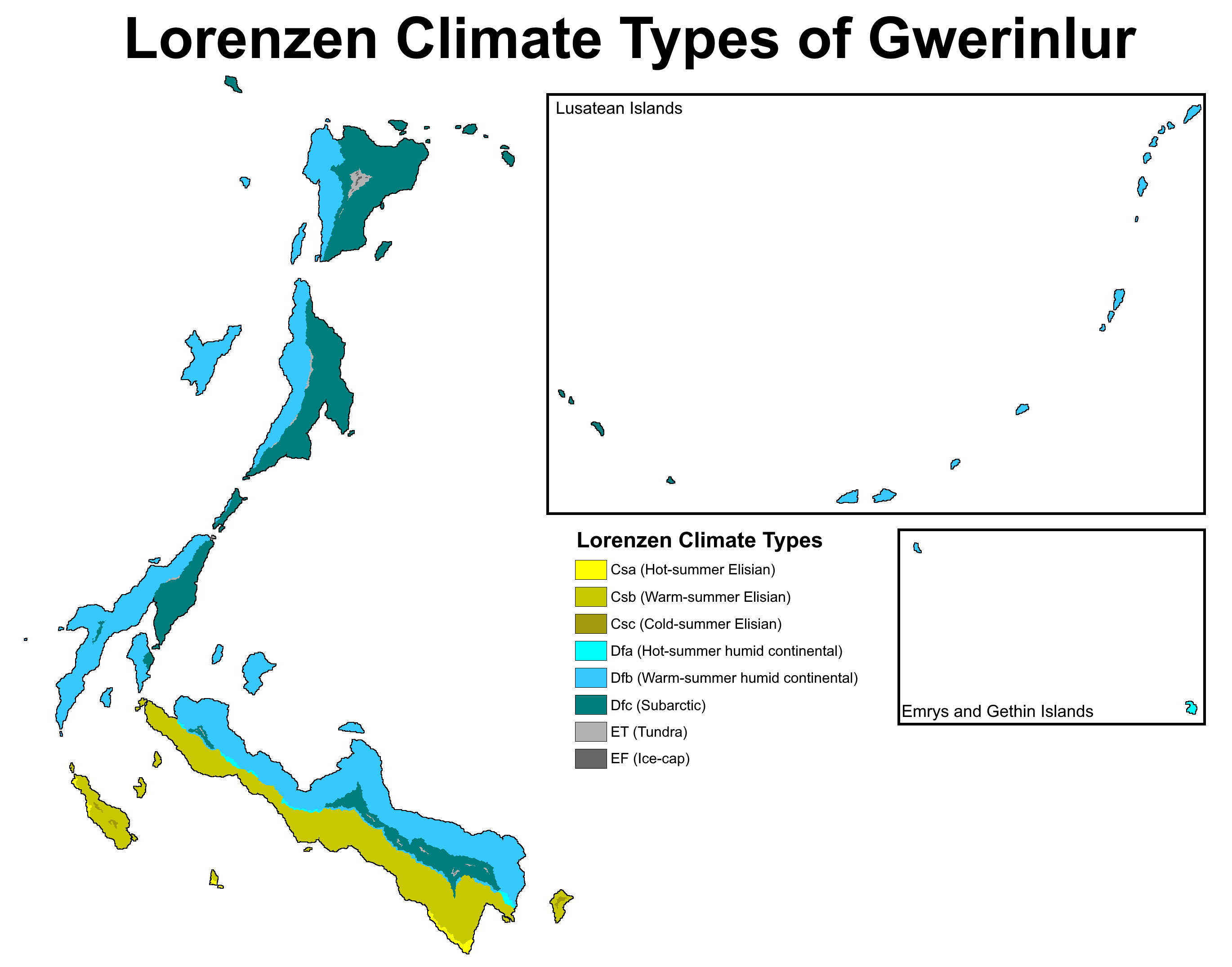 Climate Map Deviantart Climate map of Gwerinlur by fayfayl on DeviantArt