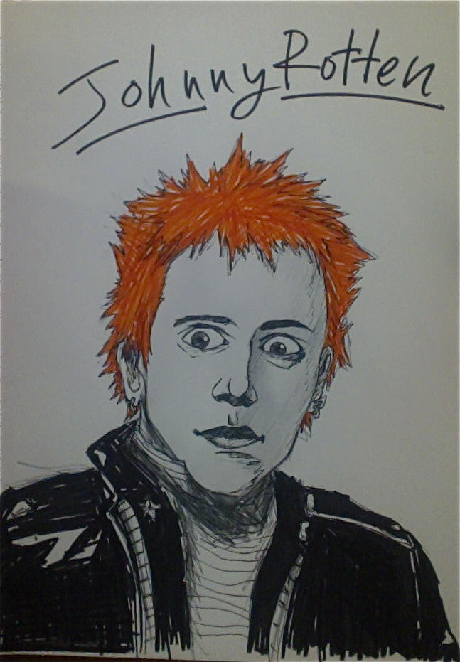 John Lydon aka Johnny Rotten by Pooptrain-conductor on DeviantArt