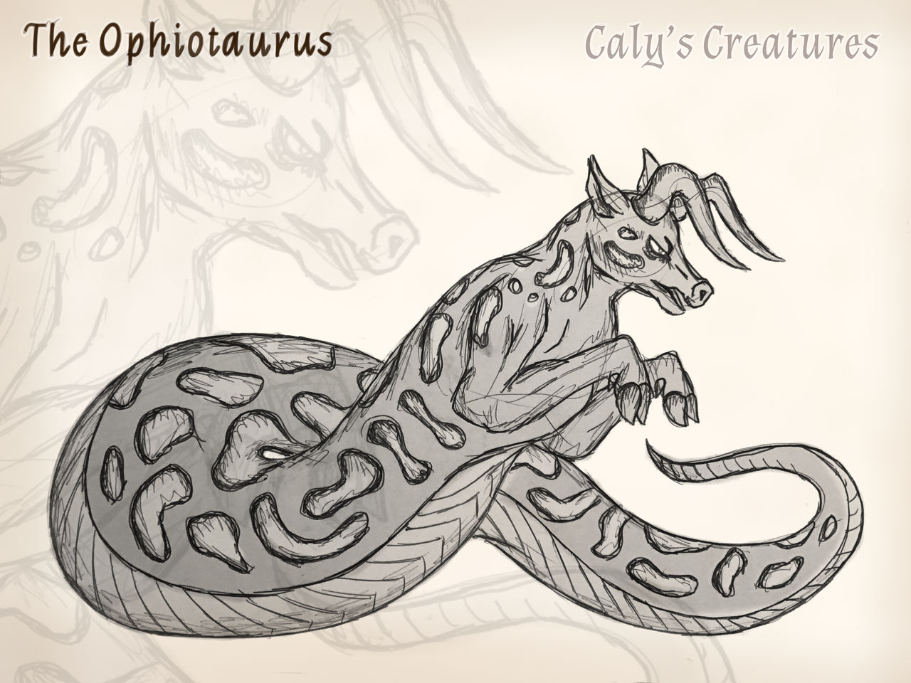 The Ophiotaurus by CalysCreatures on DeviantArt