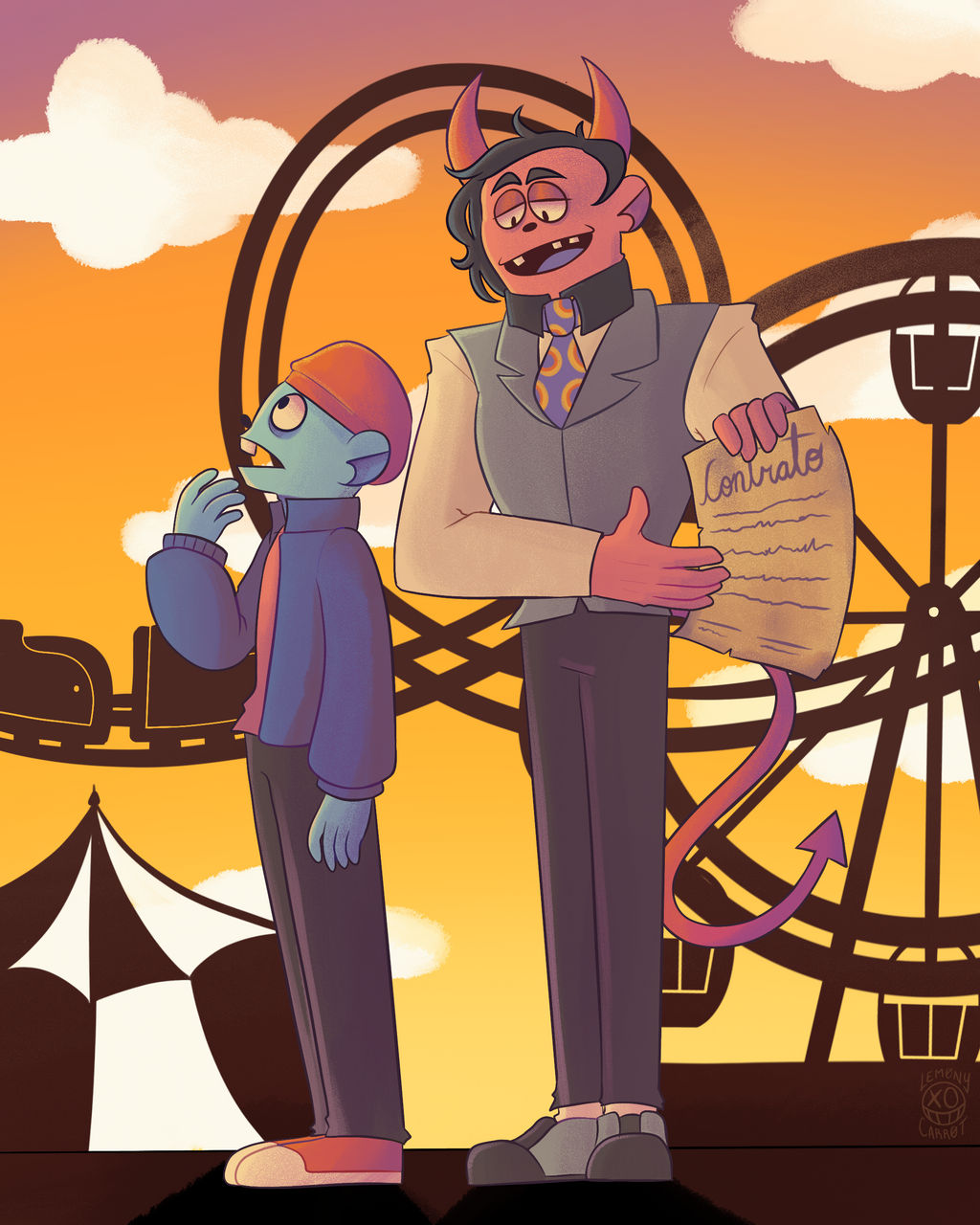 Parque de Diversiones by LemonyCarrot on DeviantArt Parque de Diversiones by LemonyCarrot on DeviantArt